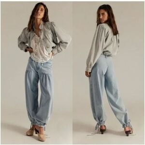 Free People We The Free Lotus Ballon Jeans in “Morning Glory”